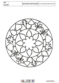 Mandala boyama sayfaları